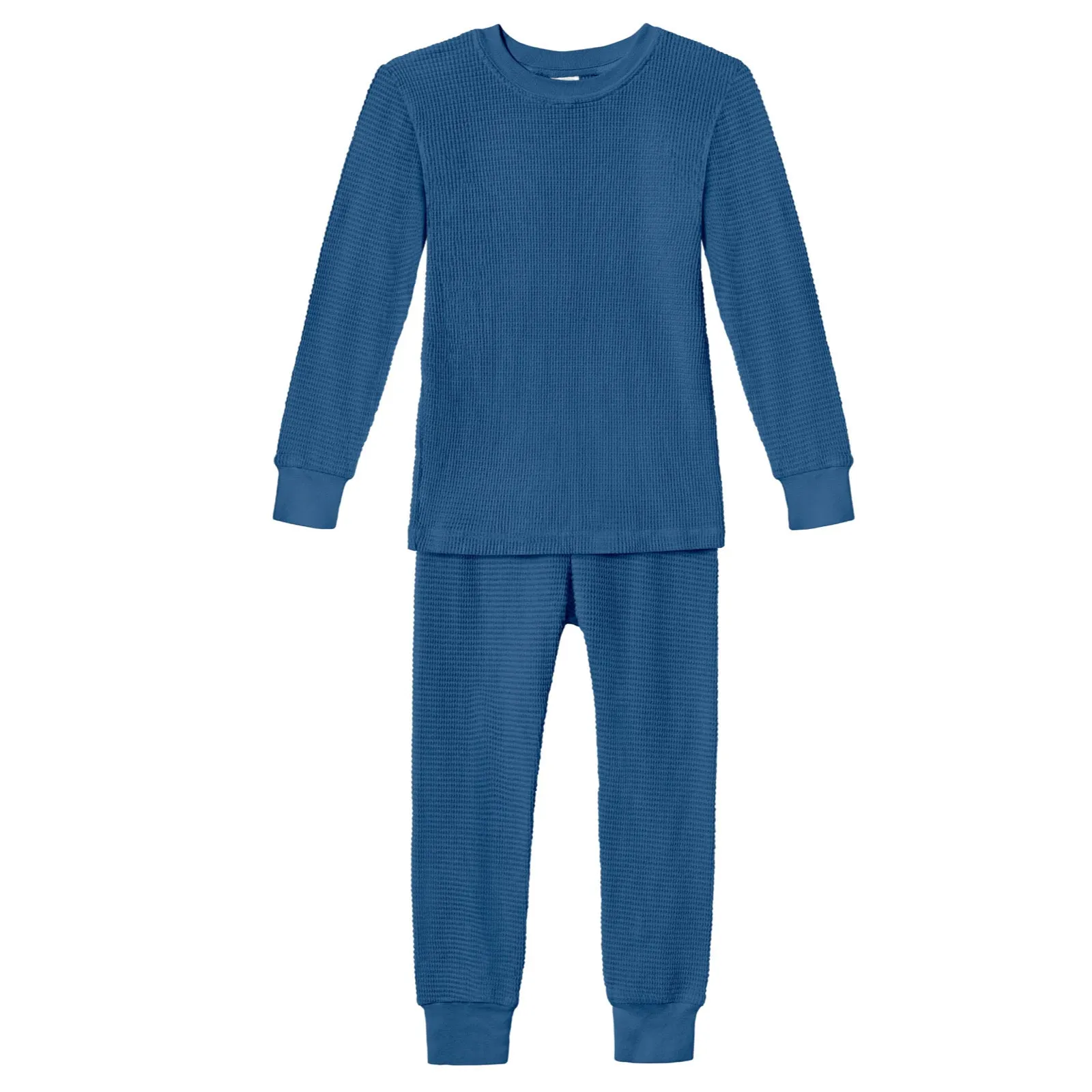 100% Cotton Thermal Long John Set - Blue (12-18 Months)