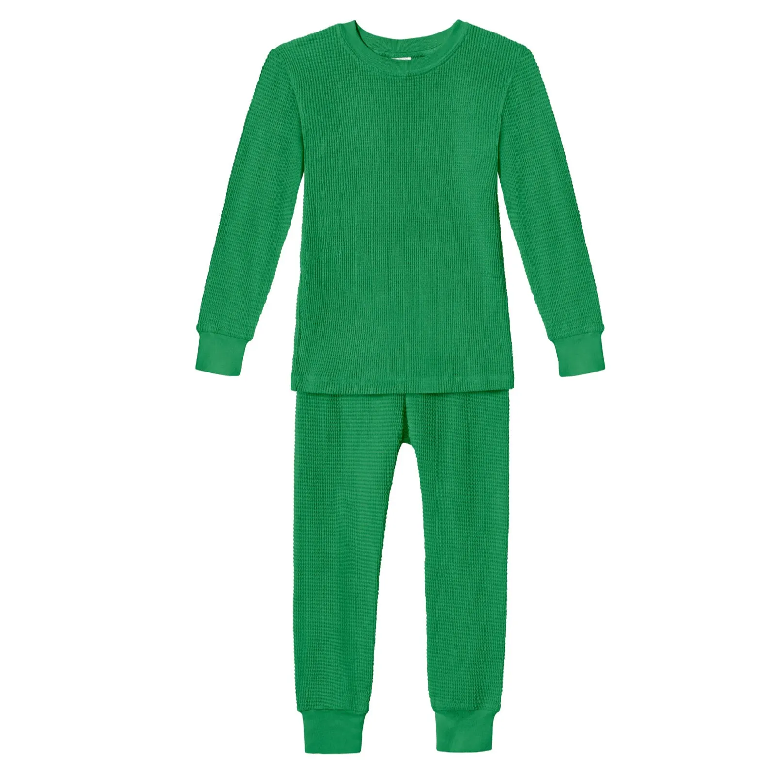 100% Cotton Thermal Long John Set - Green