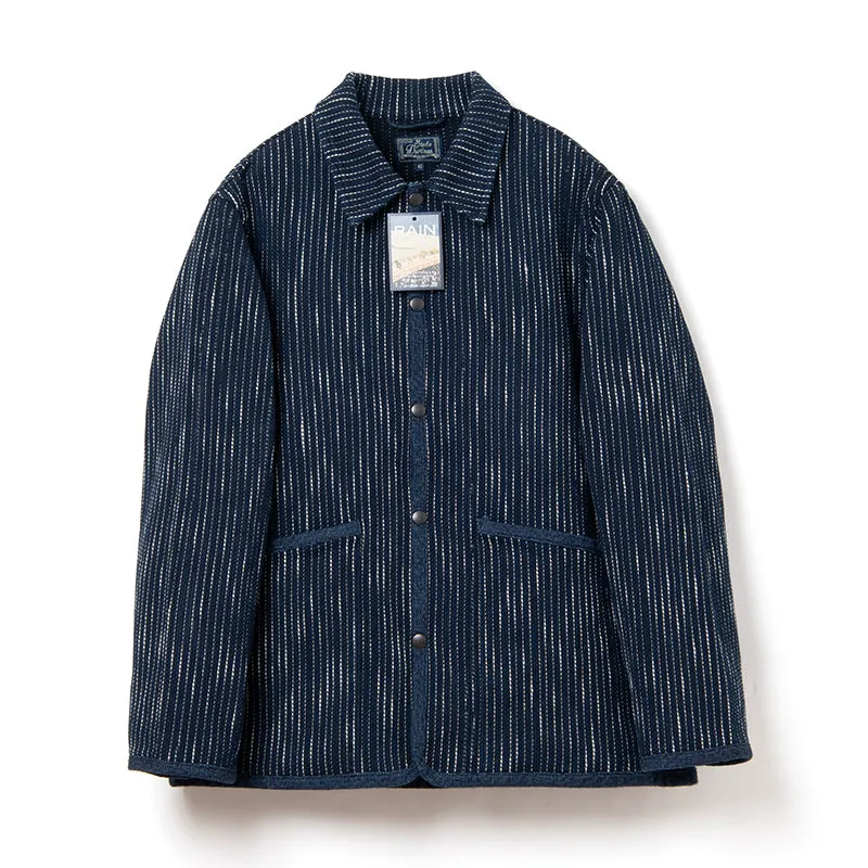 13oz RAIN Kasuri Sashiko Beach Jacket