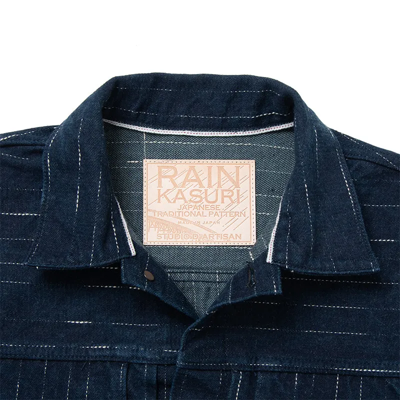 14oz RAIN Kasuri Type I Selvedge Denim Jacket OW