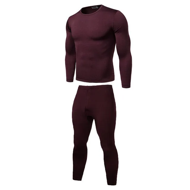 2019 New Winter Men Thermal Underwear Sets Elastic Warm Fleece Long Johns for Men Polartec Breathable Thermo Underwear Suits