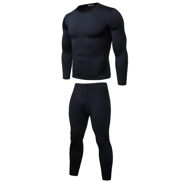 2019 New Winter Men Thermal Underwear Sets Elastic Warm Fleece Long Johns for Men Polartec Breathable Thermo Underwear Suits