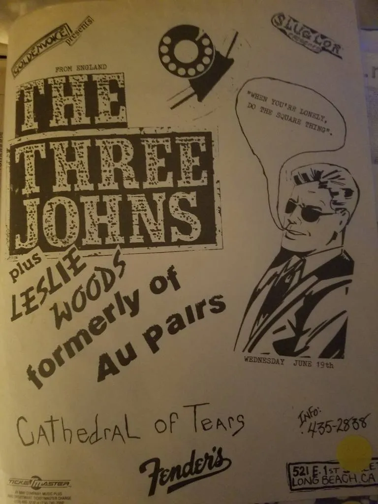 $5 PUNK FLYER - THREE JOHNS