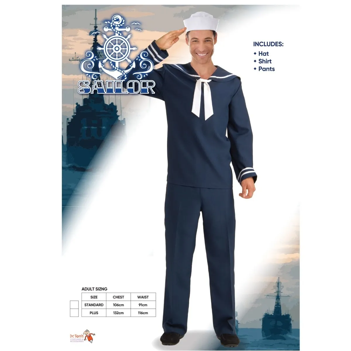 Adult Navy Sailor Costume