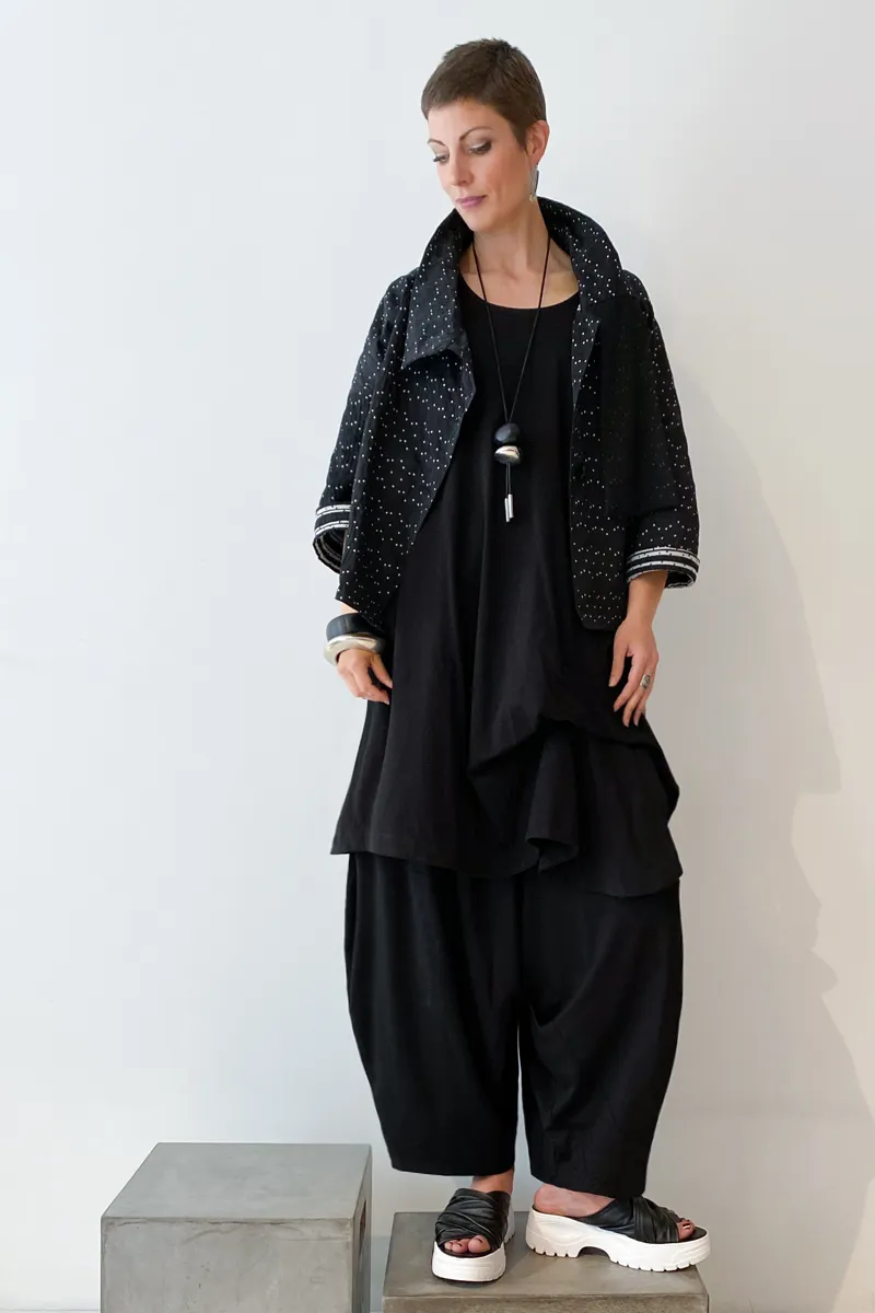 ALEMBIKA Talia Tunic in Black Jersey