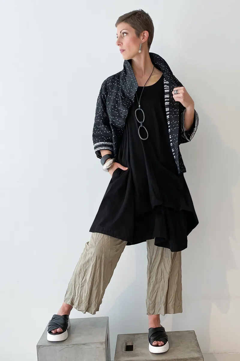 ALEMBIKA Talia Tunic in Black Jersey