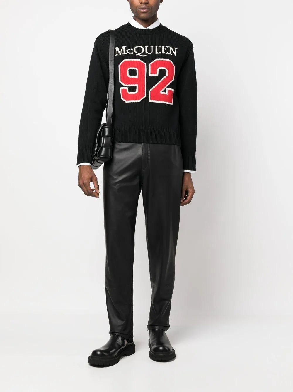 ALEXANDER MCQUEEN Men's Black Sweater for Spring/Summer 2024