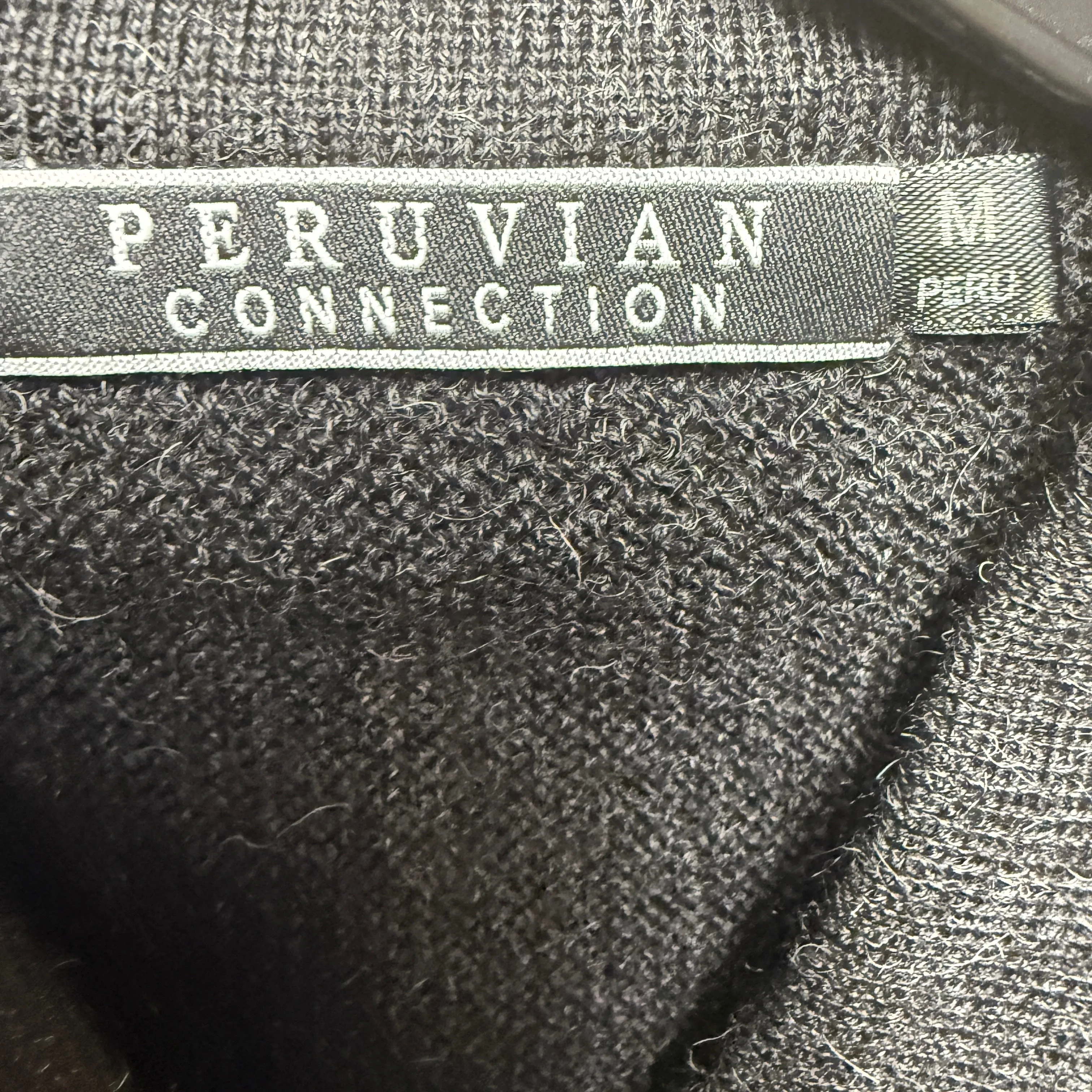 Alpaca Tunic Sweater By Peruvian Connection In Navy, Size: S