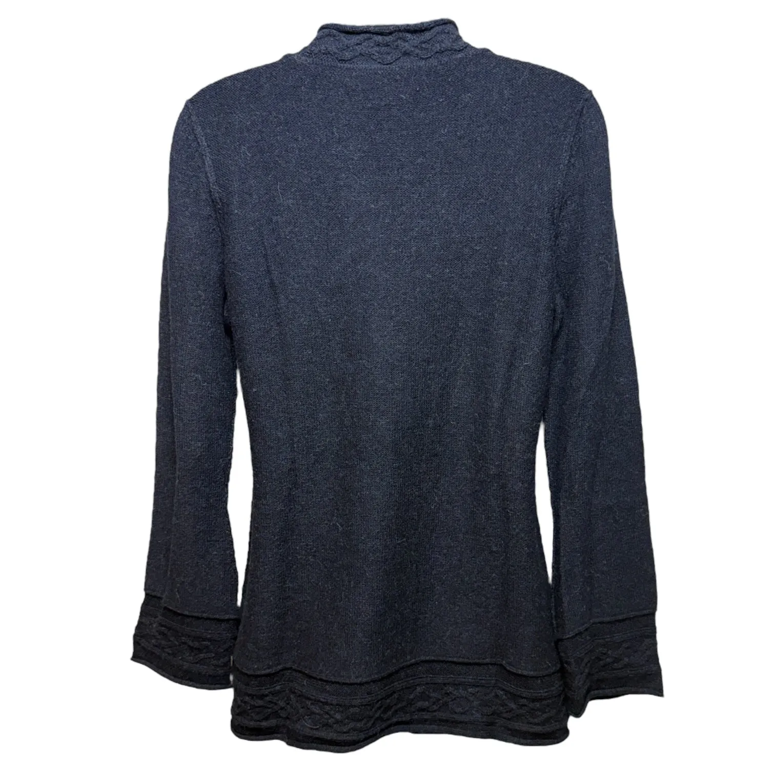 Alpaca Tunic Sweater By Peruvian Connection In Navy, Size: S