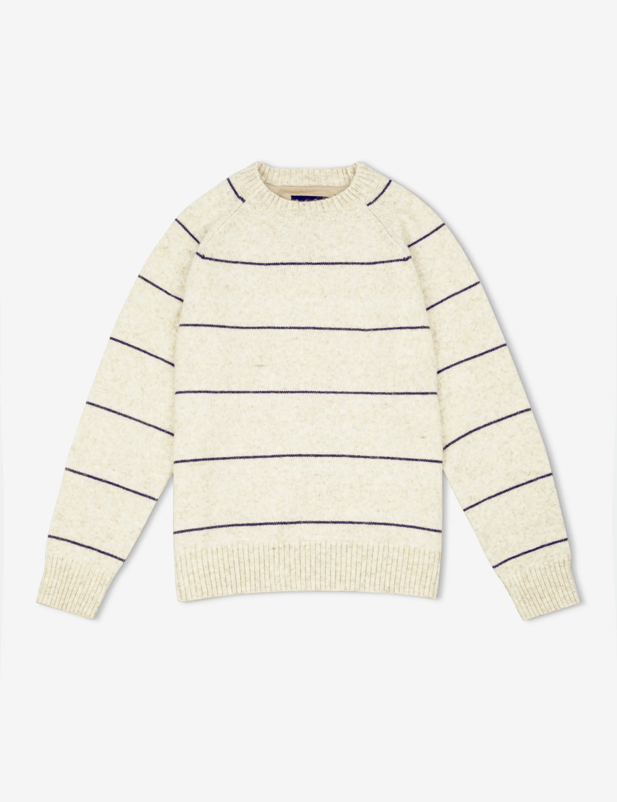 Altona Recycled Knit - Natural/Navy