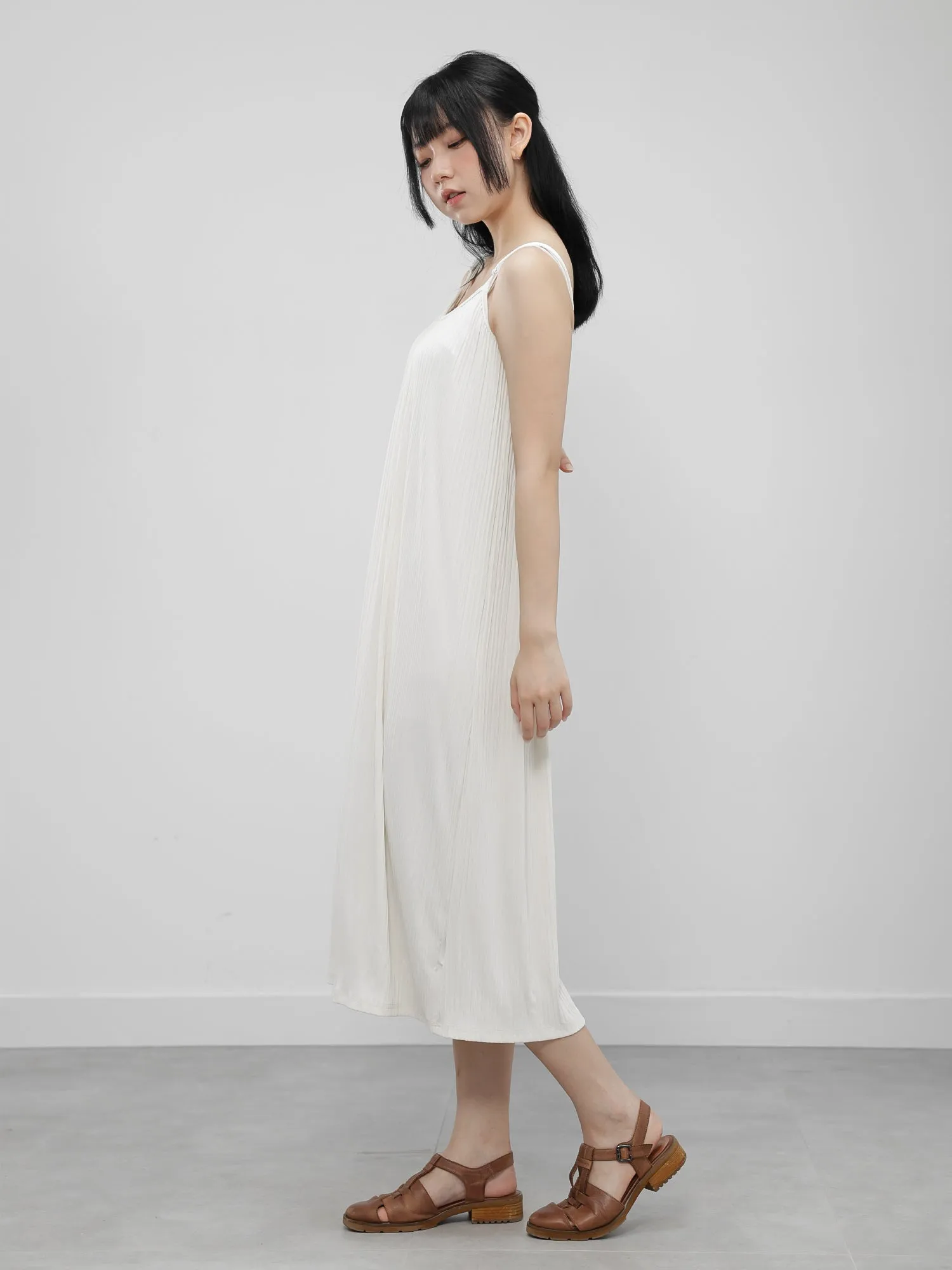 Apphia Pleated Camisole Dress*