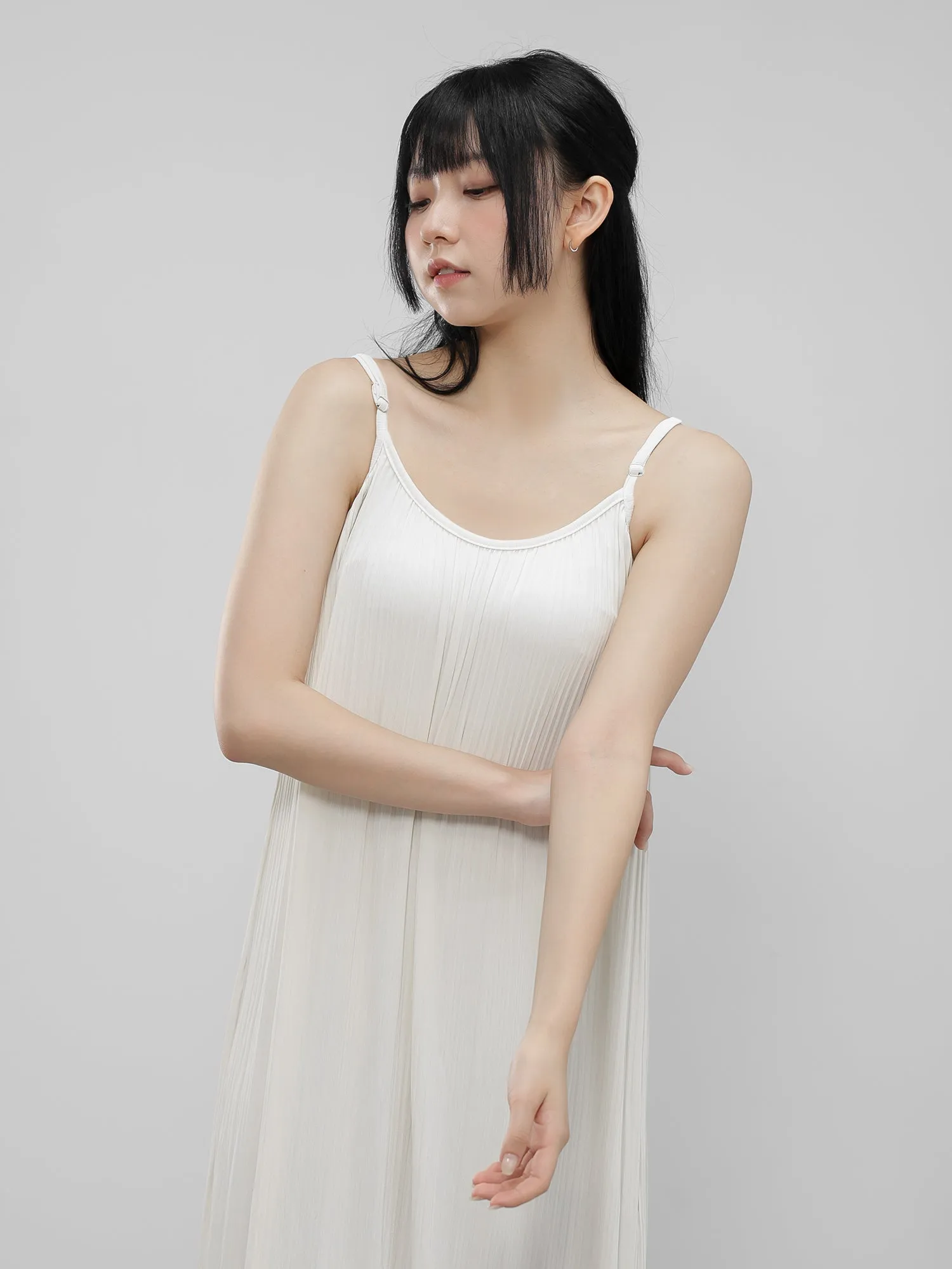 Apphia Pleated Camisole Dress*