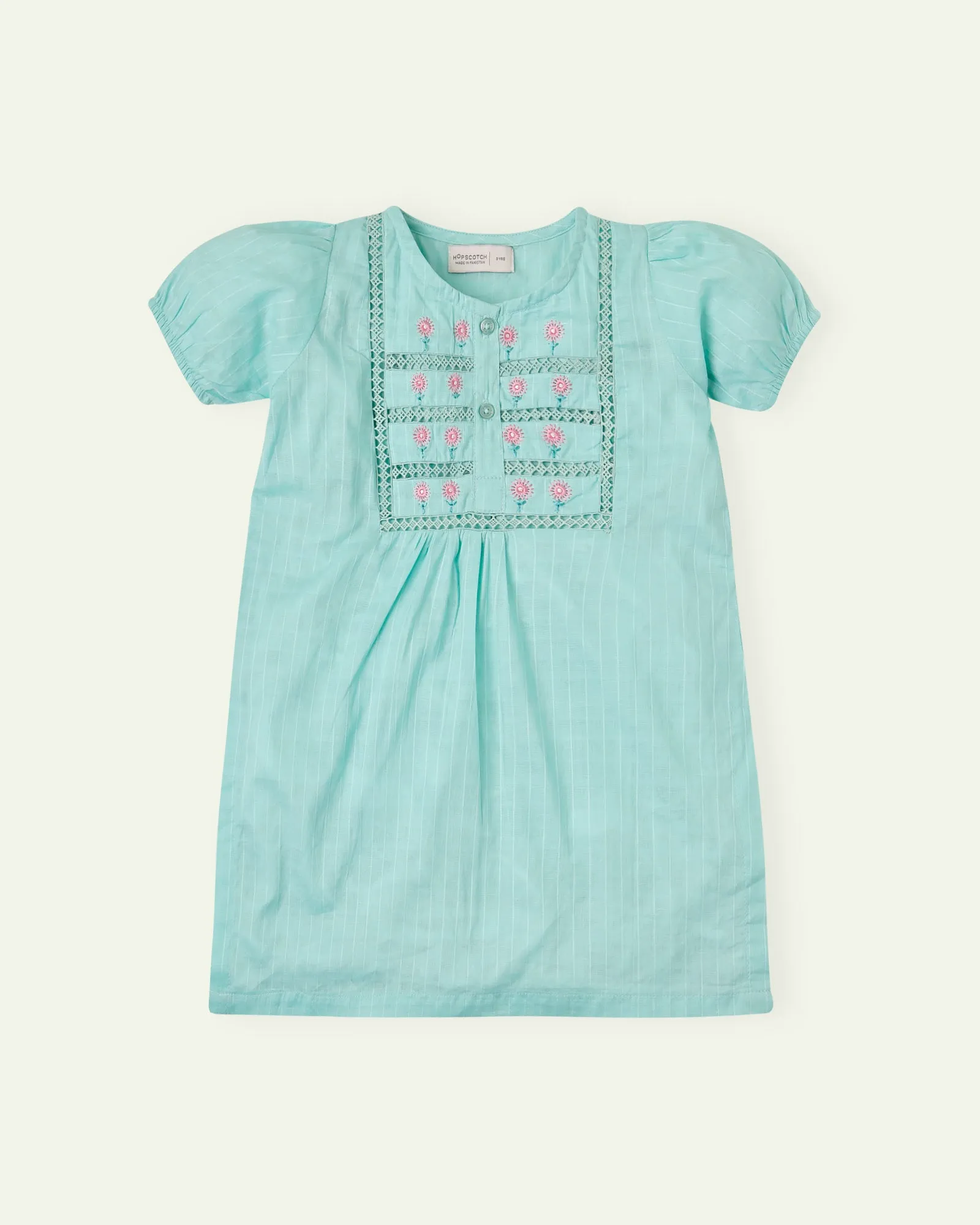 Aqua Embroidered Tunic