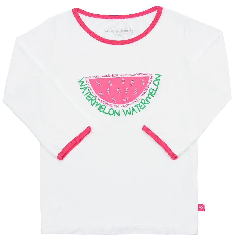 Bamboo long John Pyjamas - Tina's Watermelon