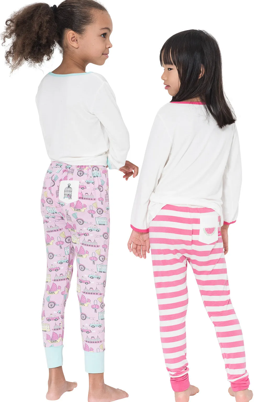 Bamboo long John Pyjamas - Tina's Watermelon