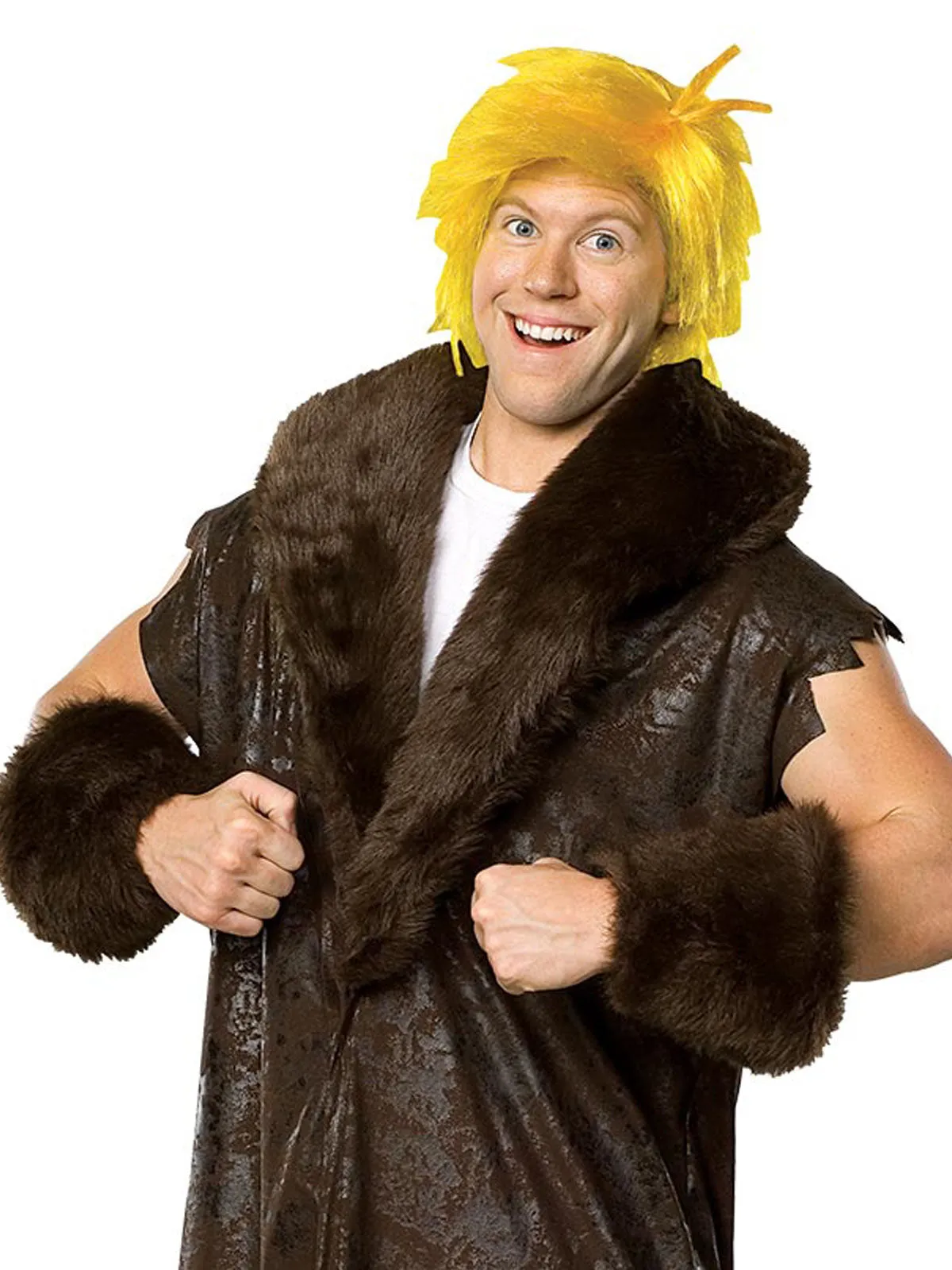 BARNEY RUBBLE DELUXE COSTUME, ADULT