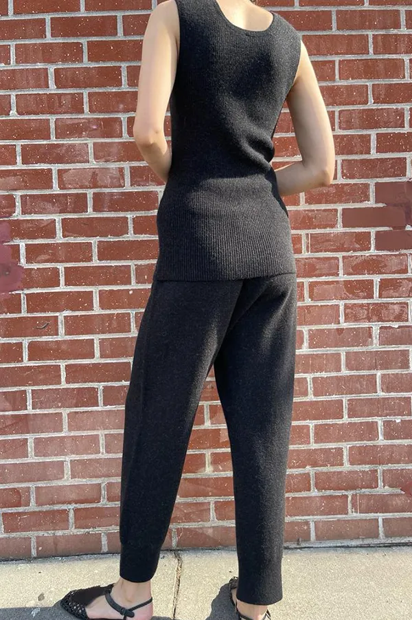 Base Pants in Black Melange