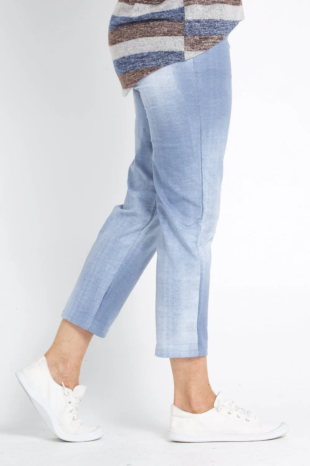 Bethany Plain Pants - Light Denim