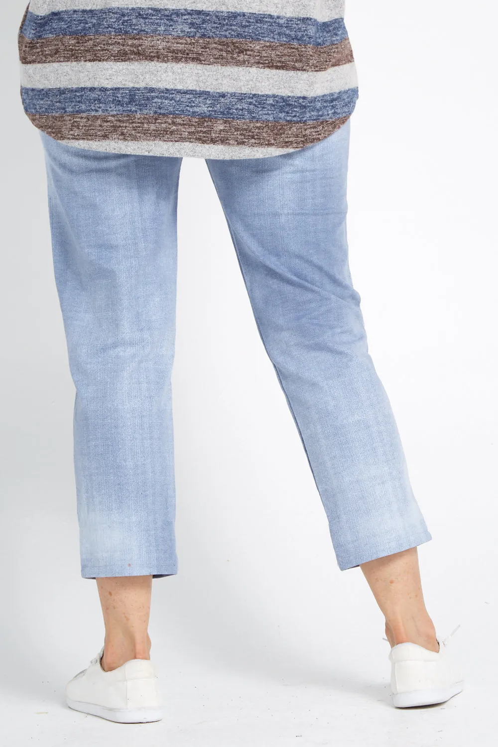 Bethany Plain Pants - Light Denim