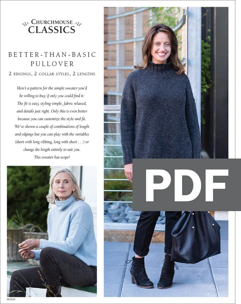 Better-Than-Basic Pullover Using Rowan Kid Classic