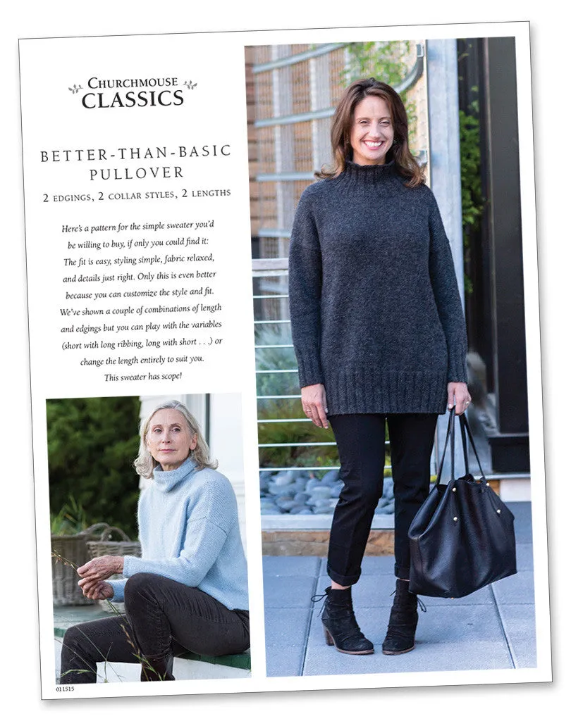 Better-Than-Basic Pullover Using Rowan Kid Classic