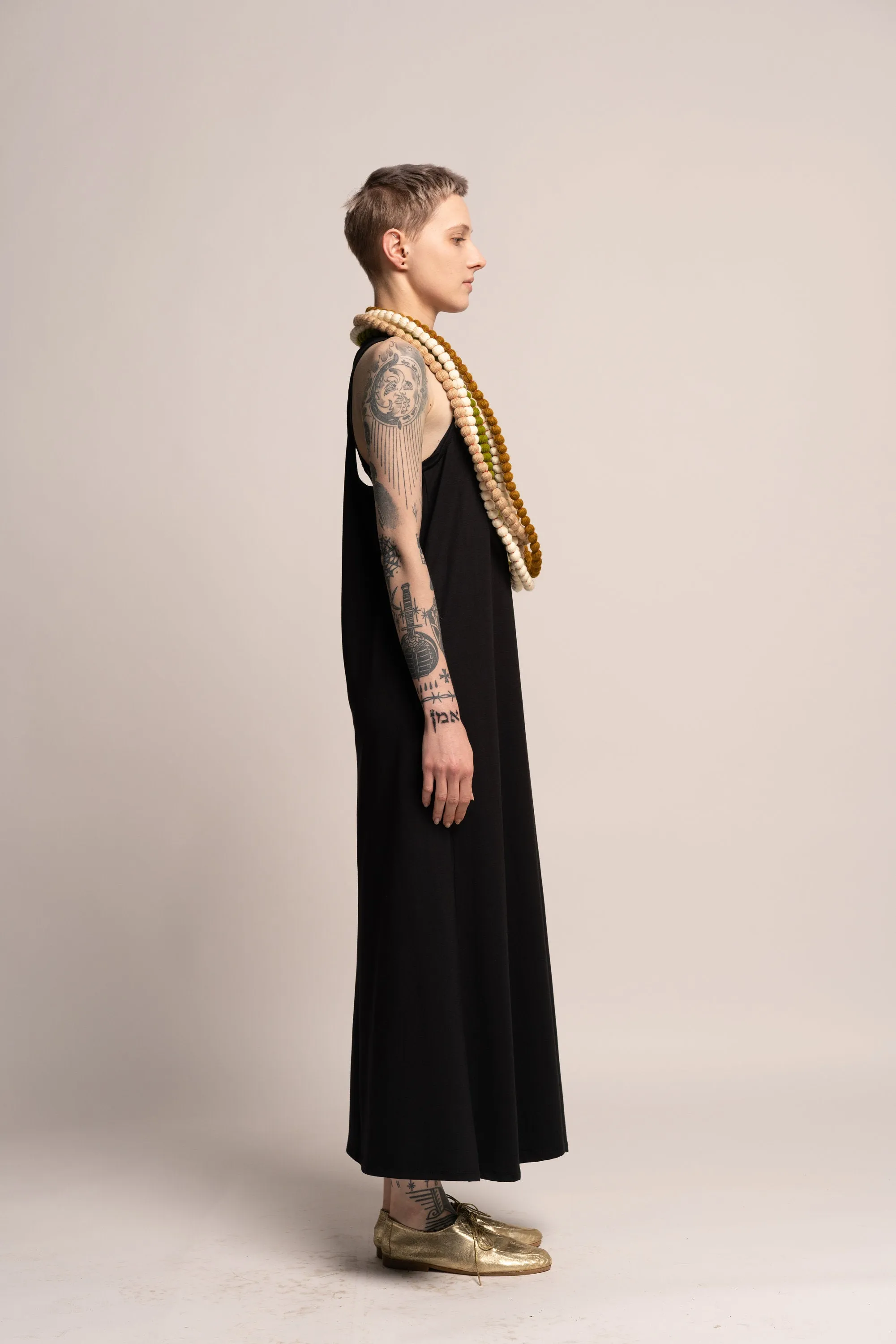 Black A Link Tank Maxi Dress