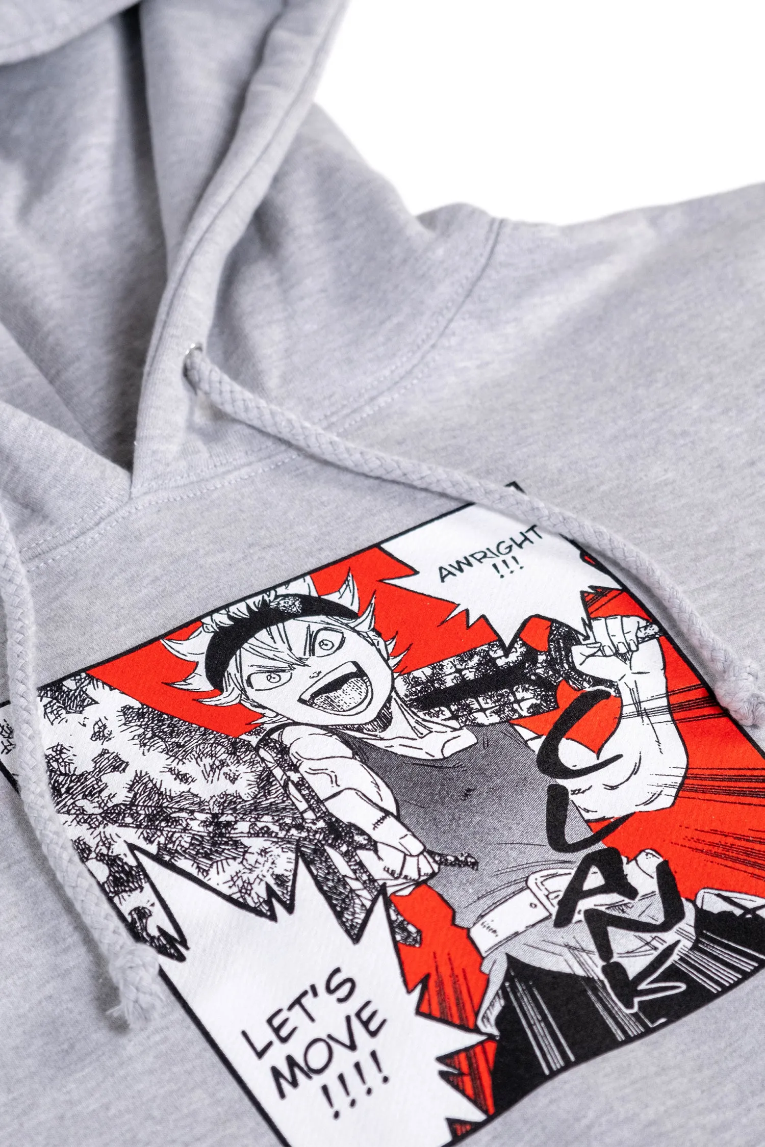 Black Clover Awright!!! Hoodie - Heather Grey