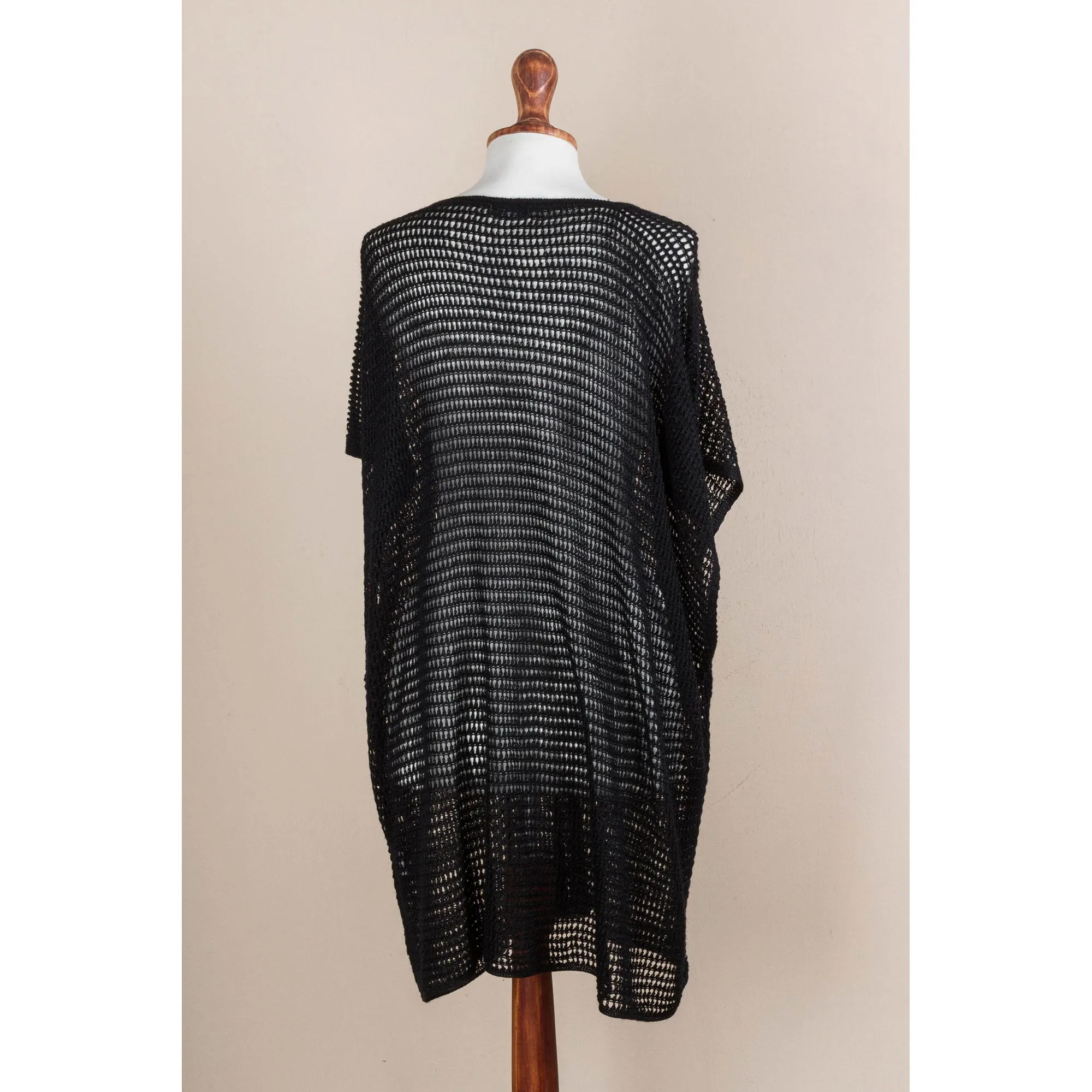 Black Dreamcatcher Knit Tunic