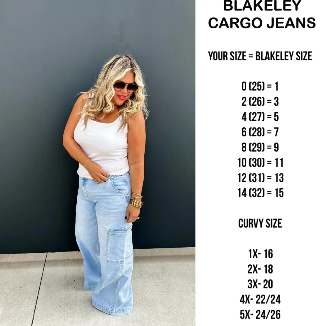 Blakeley Charlie Wide Leg Cargo Jeans Pre-Order