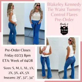 Blakeley Kennedy Tummy Control Tie Waist Jeans Pre-Order