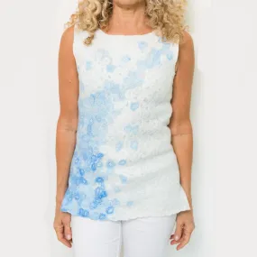 Blue & White Cascade Tunic