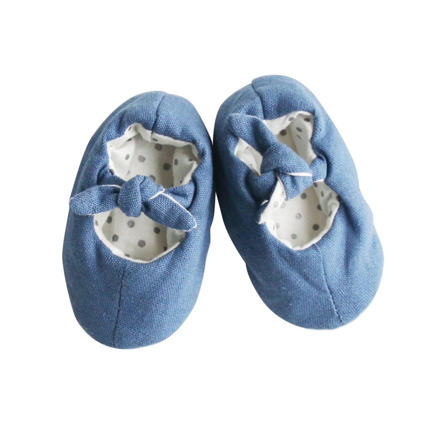 Bobby Baby Slippers - Chambray Linen