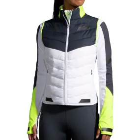 Brooks Run Visible Insulated Womens Running Gilet - White