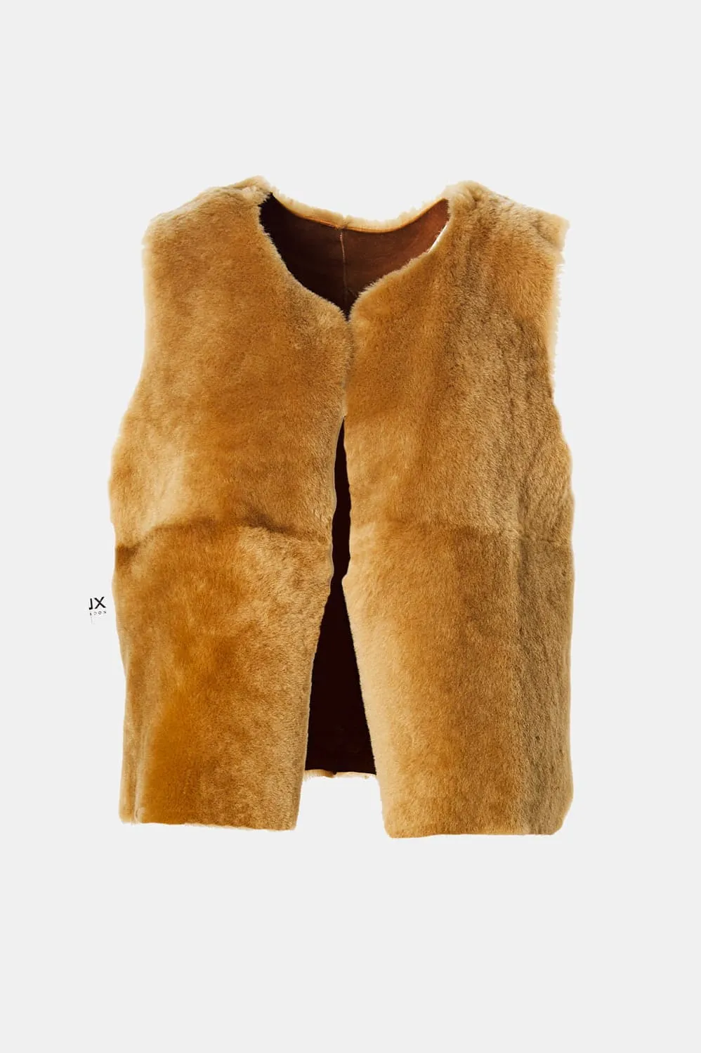 Cappuccino Shearling Vest