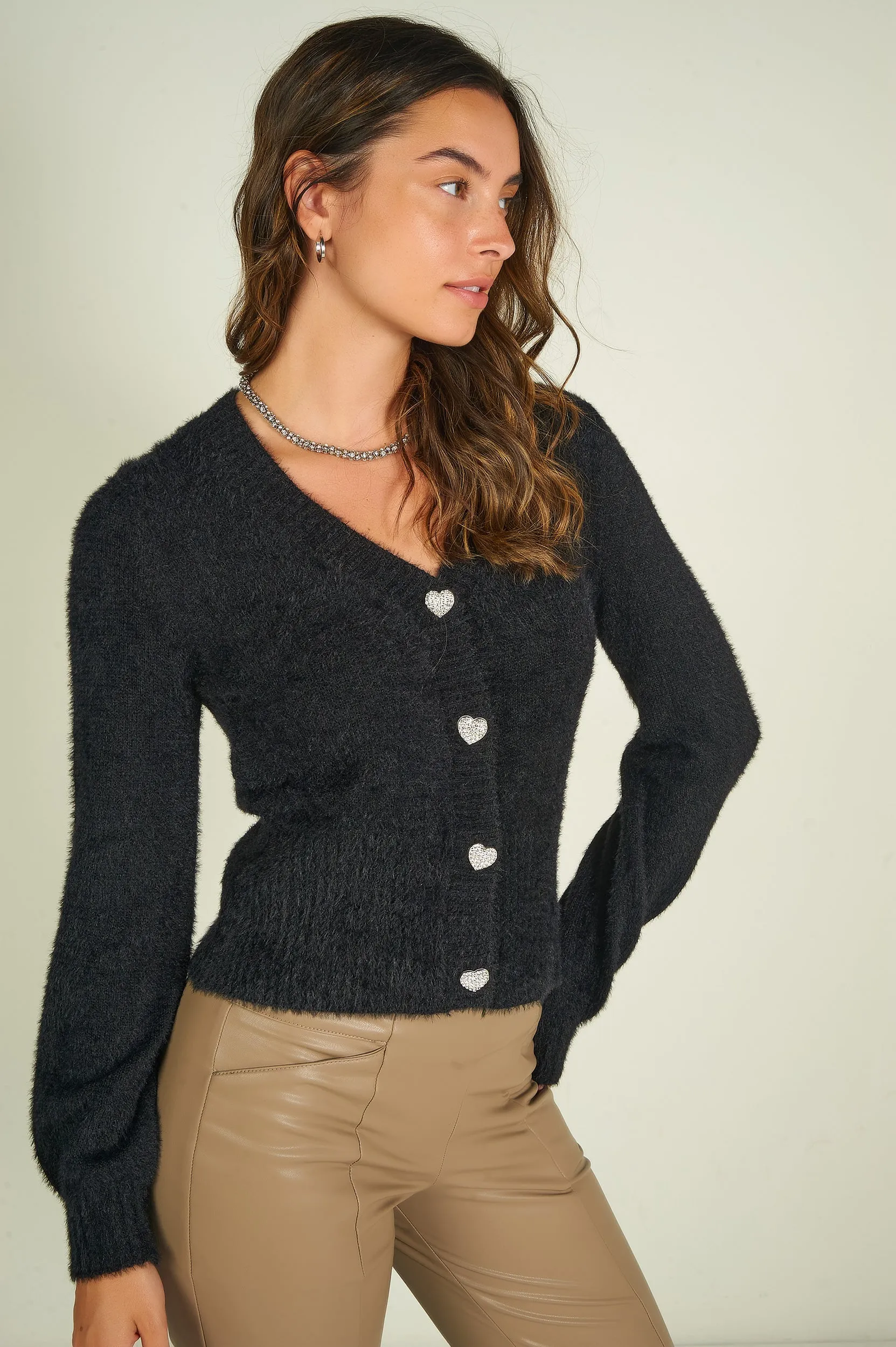 Cardigan court en tricot - LAURANA-X2 - (E-A3)