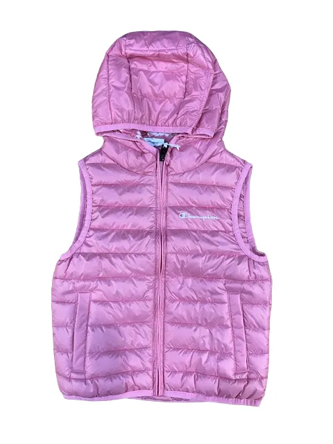 Champion Gilet con cappuccio Unisex da ragazza Legacy Outdoor Light Small Logo 306486 PS074 SPK pink