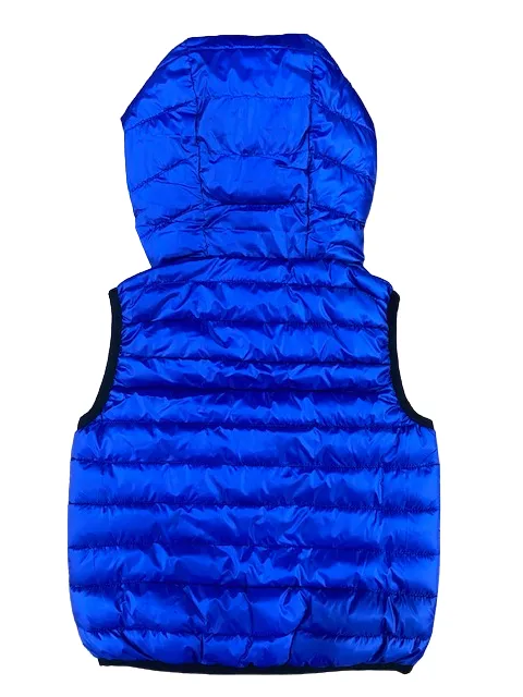 Champion Gilet con cappuccio Unisex da ragazzi Legacy Outdoor Light Small Logo 306486 BS071 ETR bluette