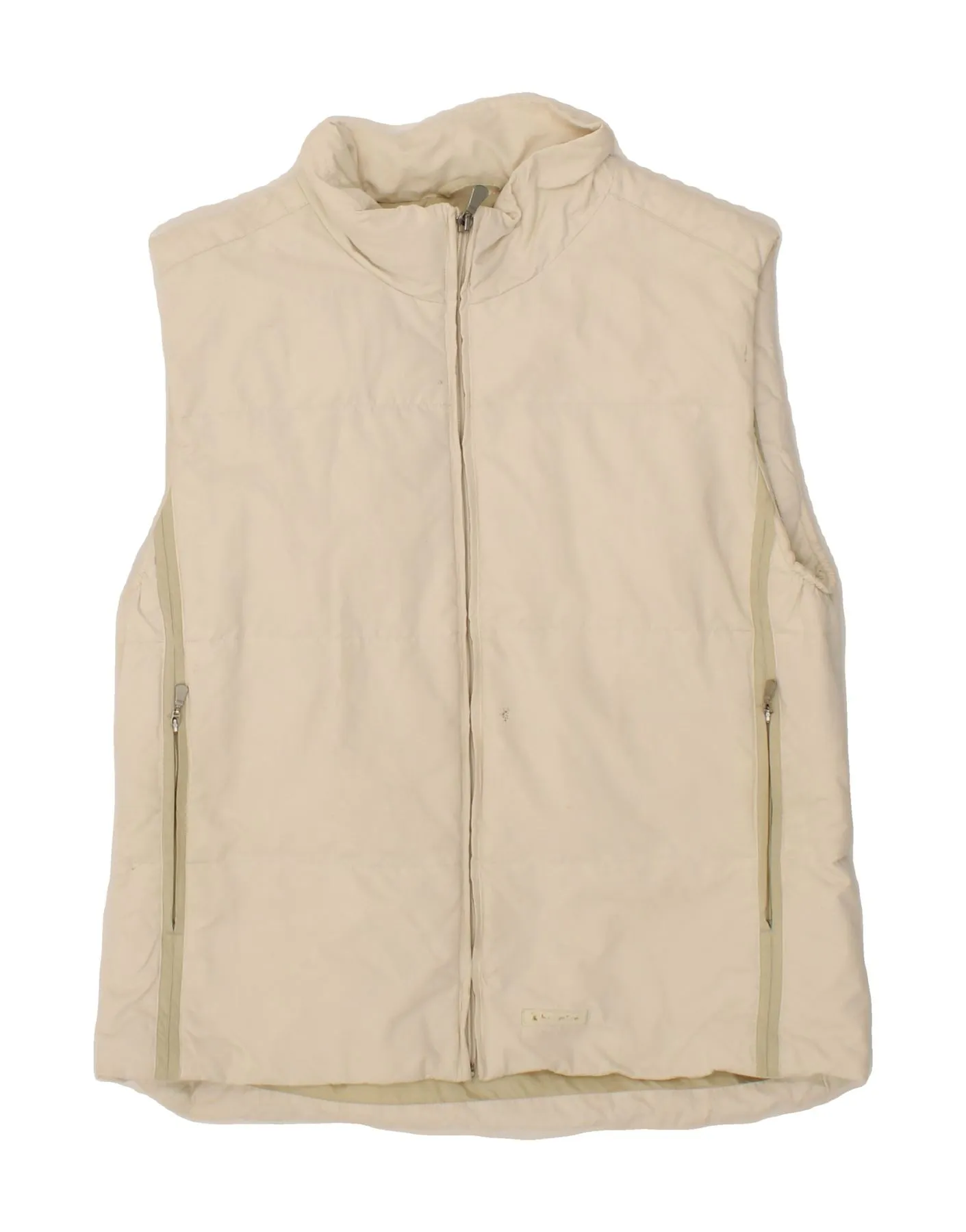 CHAMPION Mens Padded Gilet UK 38 Medium Off White