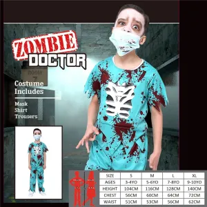 Children Zombie Doctor Boy Costume