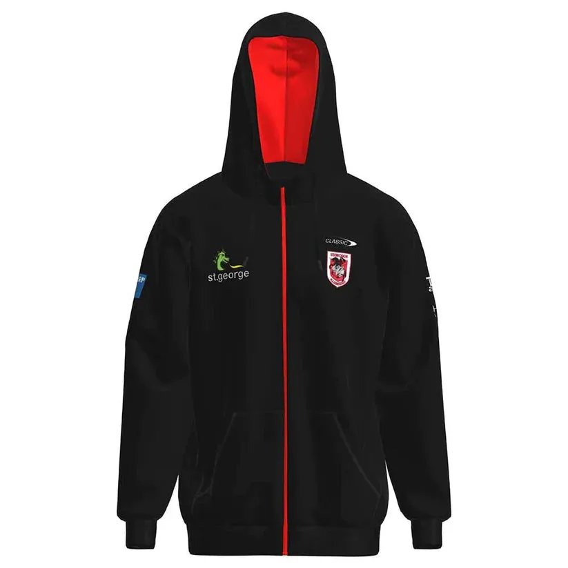 Classic 2023 Dragons Full Zip Hoodie Black