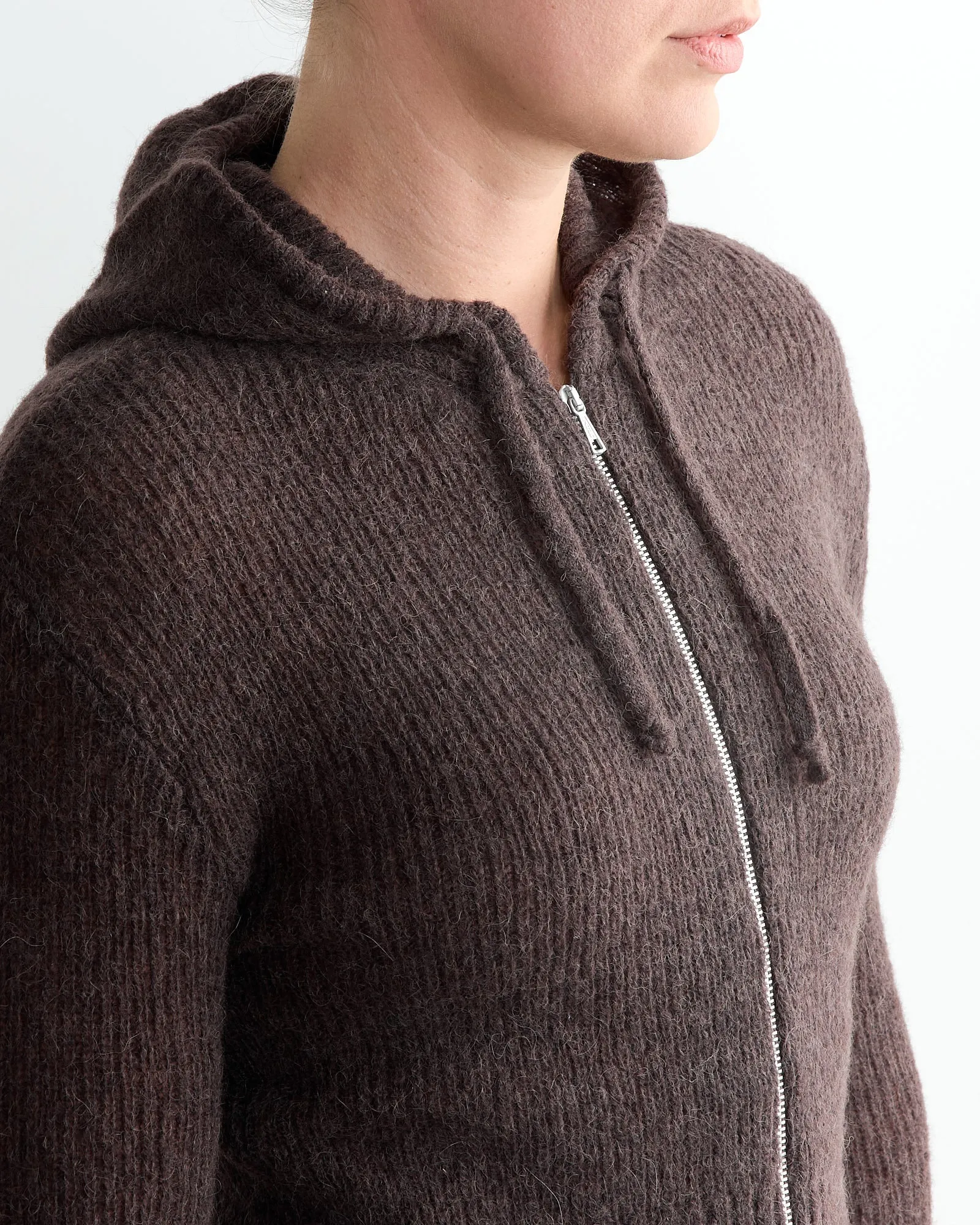 Compact Hoodie in Smokey Brown