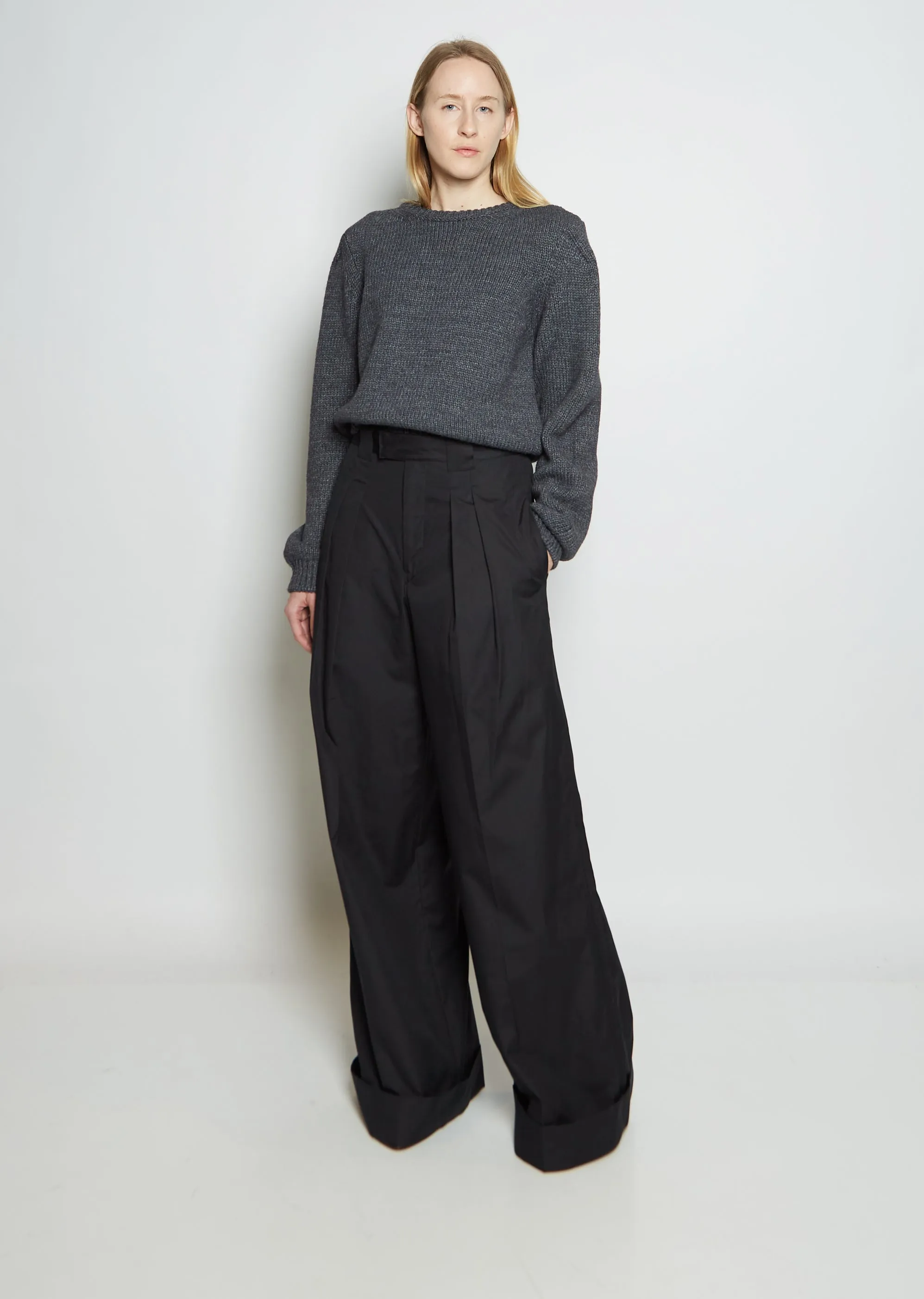 Cotton Large Pants