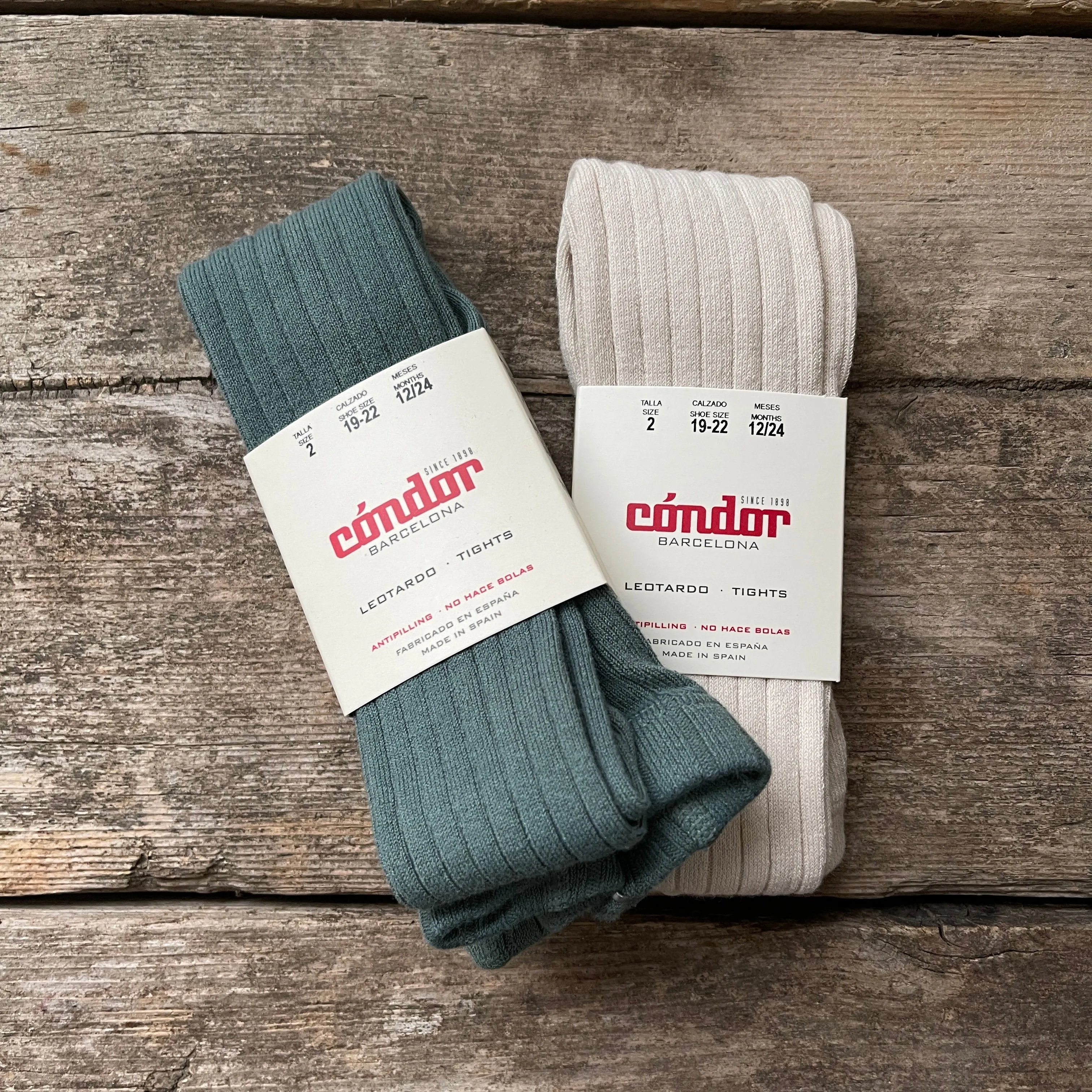 Cotton Rib Tights | Linen