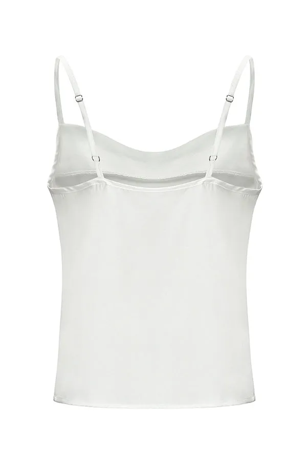 Cowl Neck Adjustable Strap Camisole