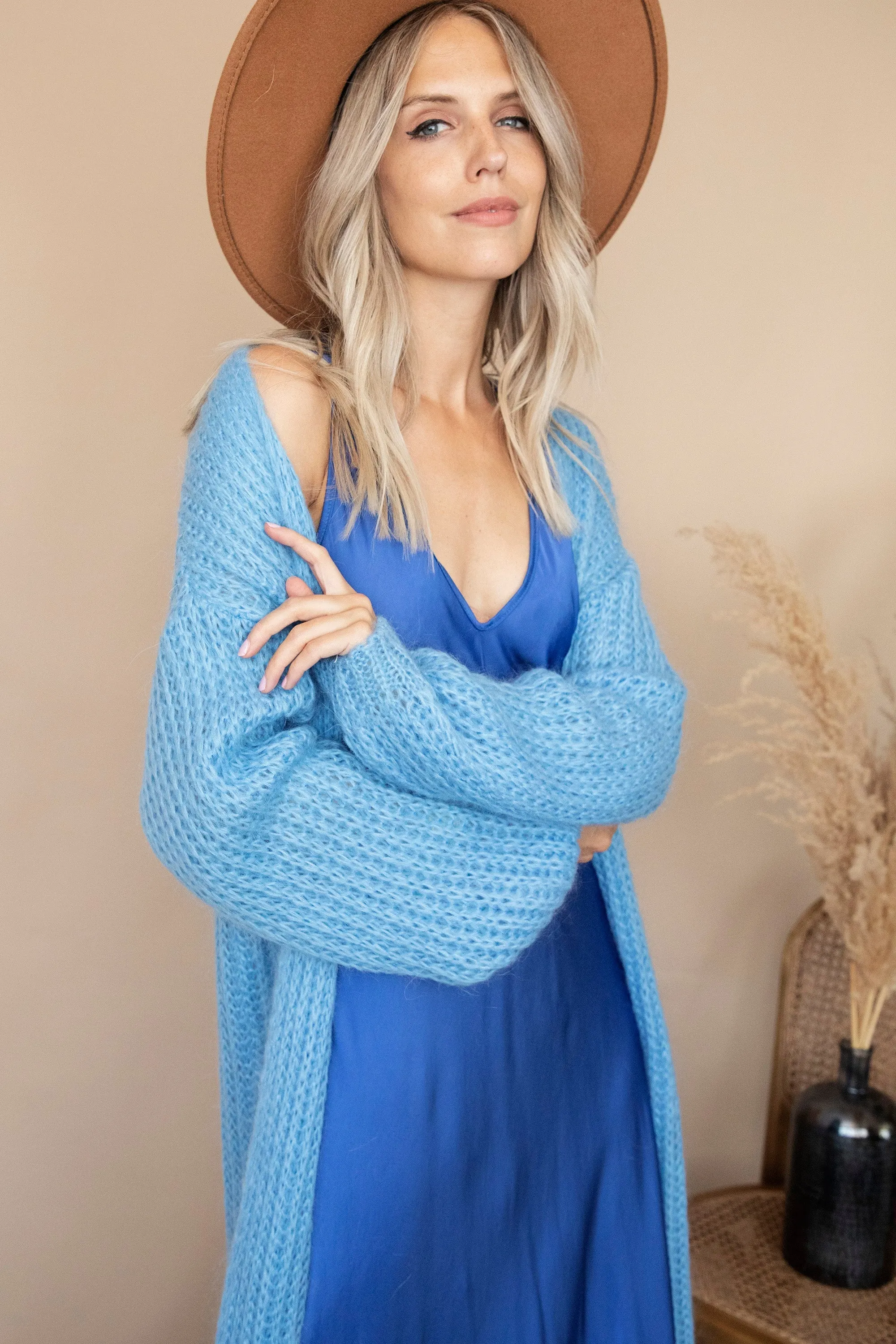 Cozy Elza Long Blue - Vest