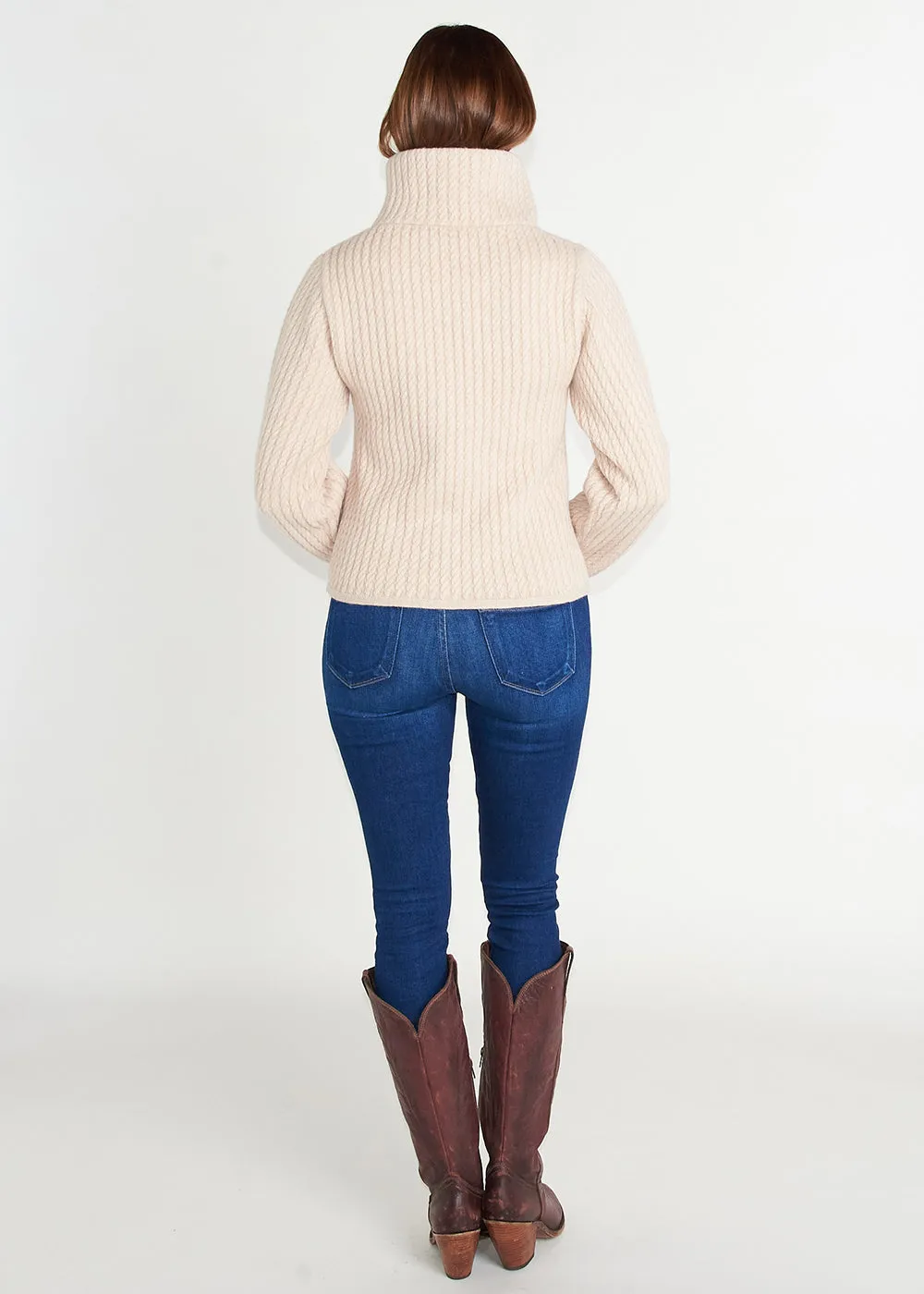 Cresta Cable Knit Sweater - Natural