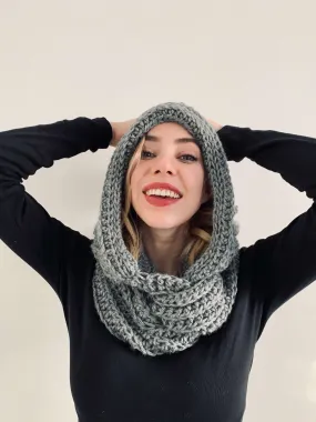 Crochet Kit - Hooded Alpa Scarf