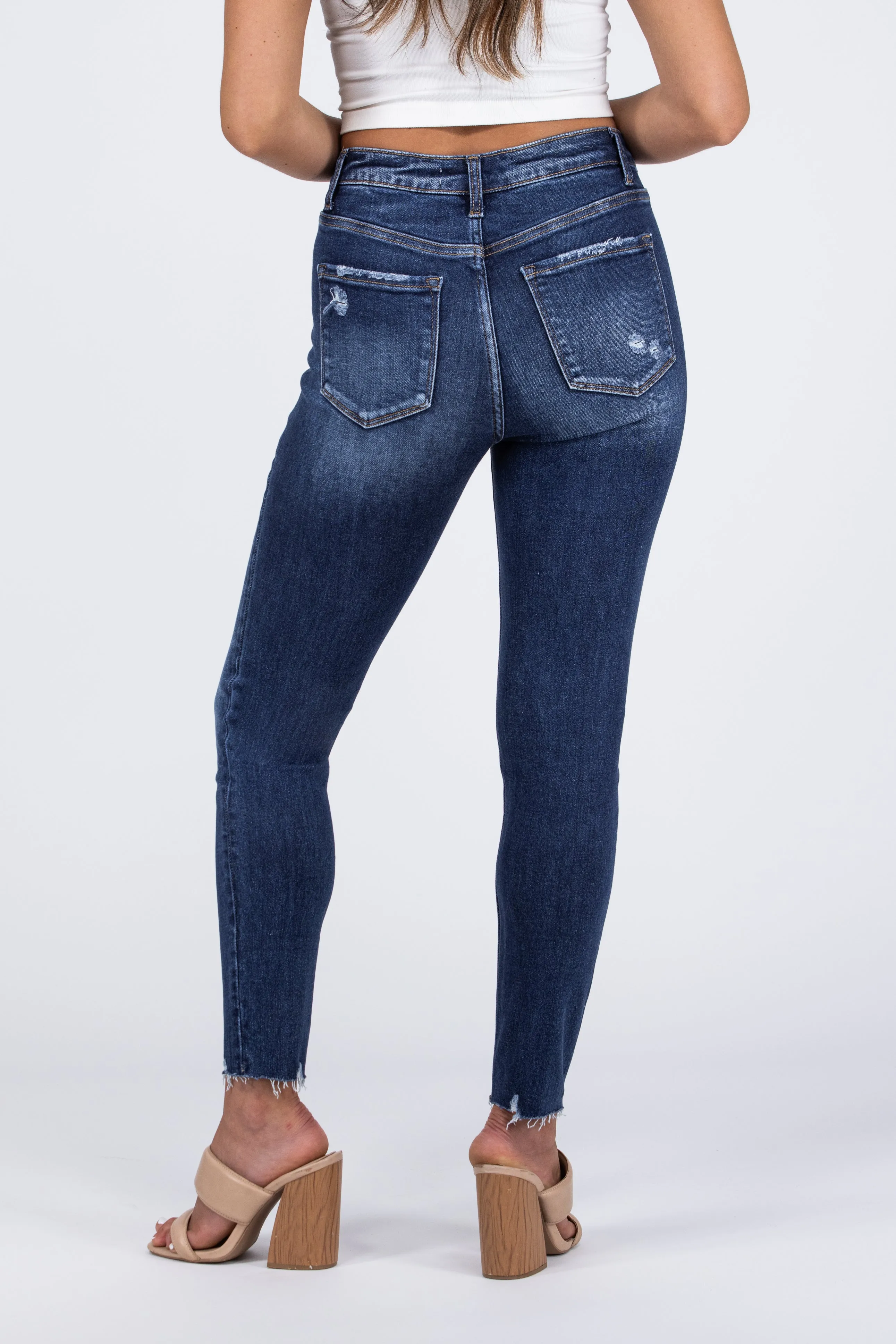 Don't Want To Miss Out from Lovervet: High-Rise Crop Skinny Fit Denim