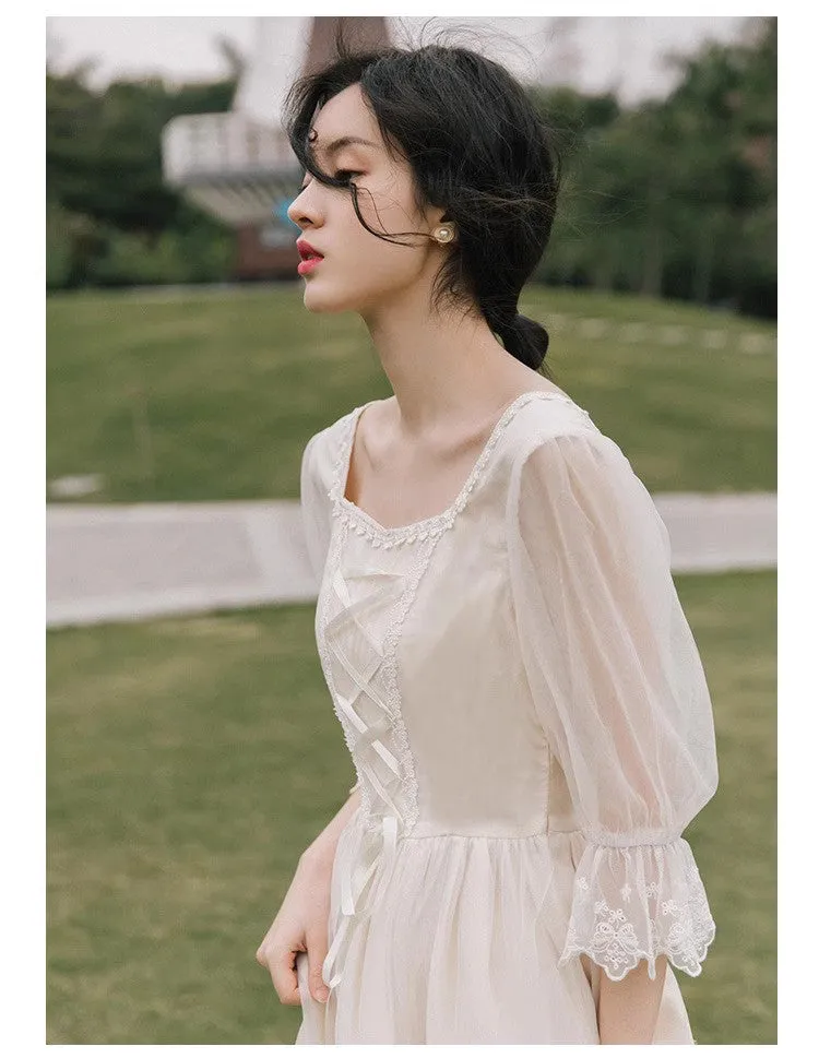 Dreamy Fairy Lace up Dress [Final Sale]