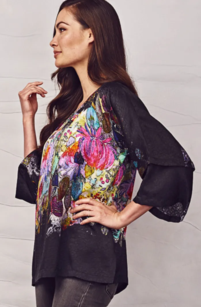 Dressori Kimono Sleeve Tunic Top